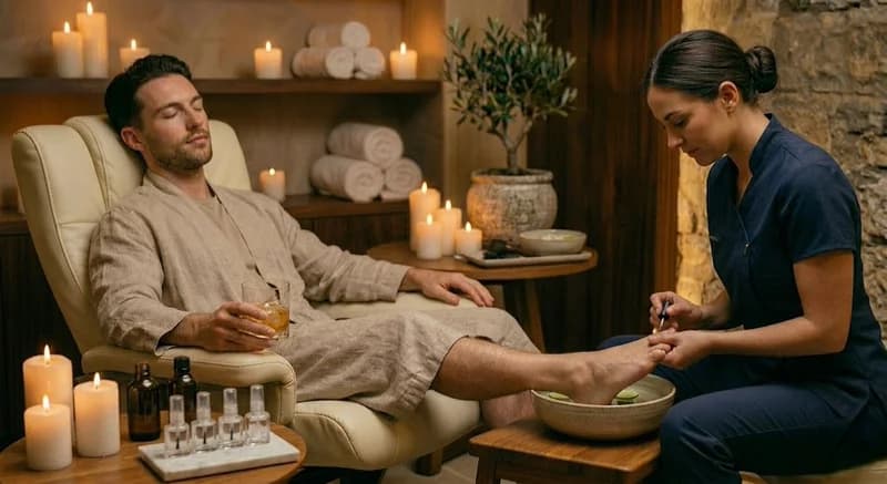 Pedicura Semipermanente para Hombres